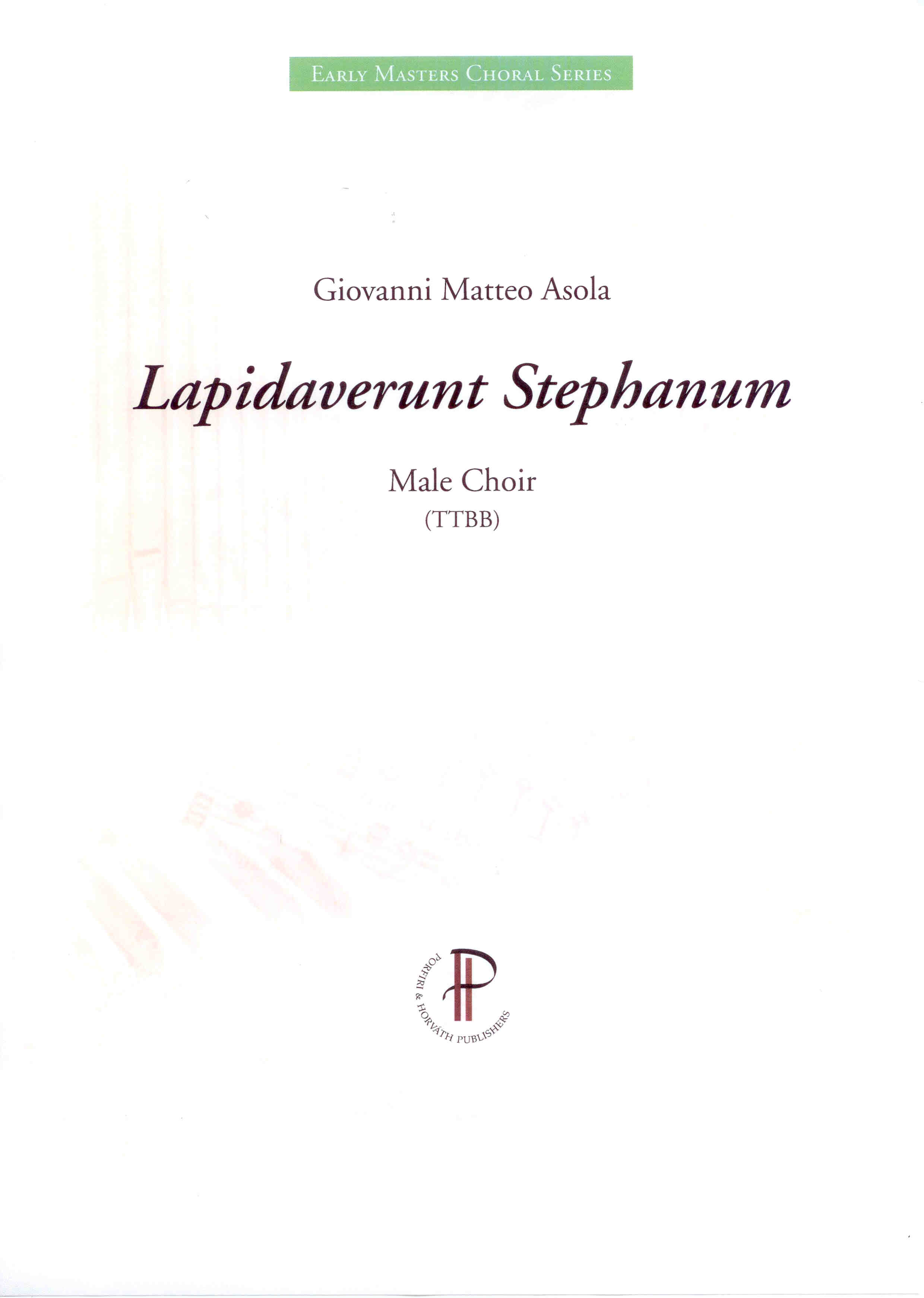 Lapidaverunt Stephanum - Probepartitur zeigen